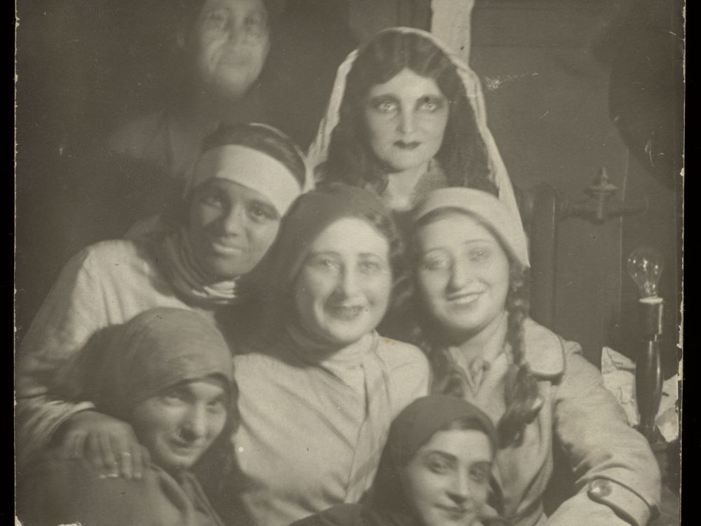 Actors in character, photograph, undated